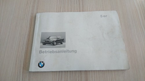 Bmw e34 betriebsanleitung - e34,