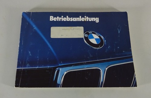 Betriebsanleitung bmw 5er e34 - bmw,